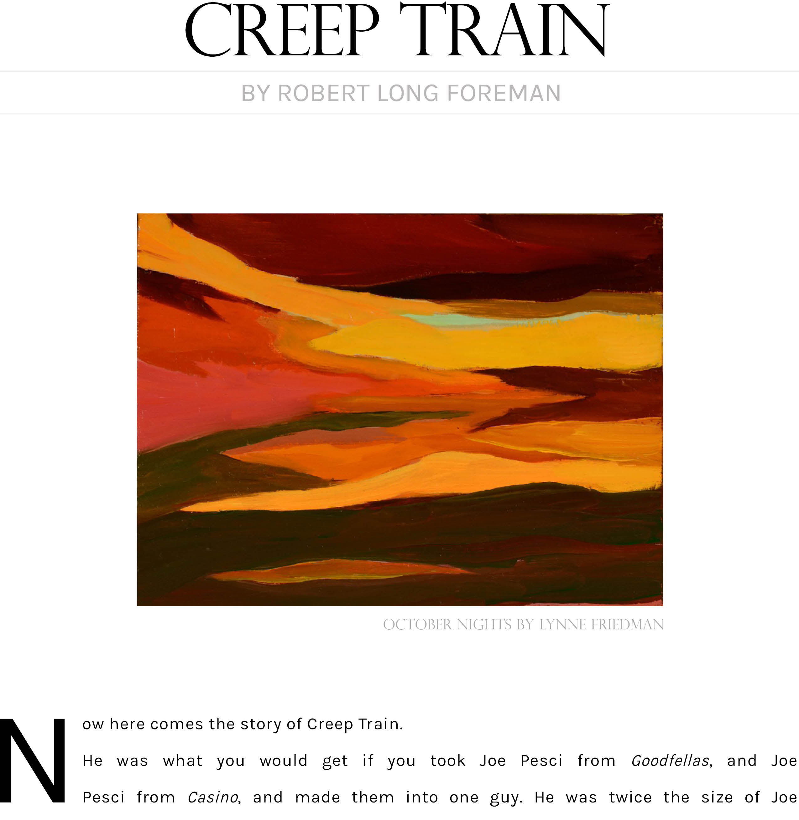 Creep Train by Foreman